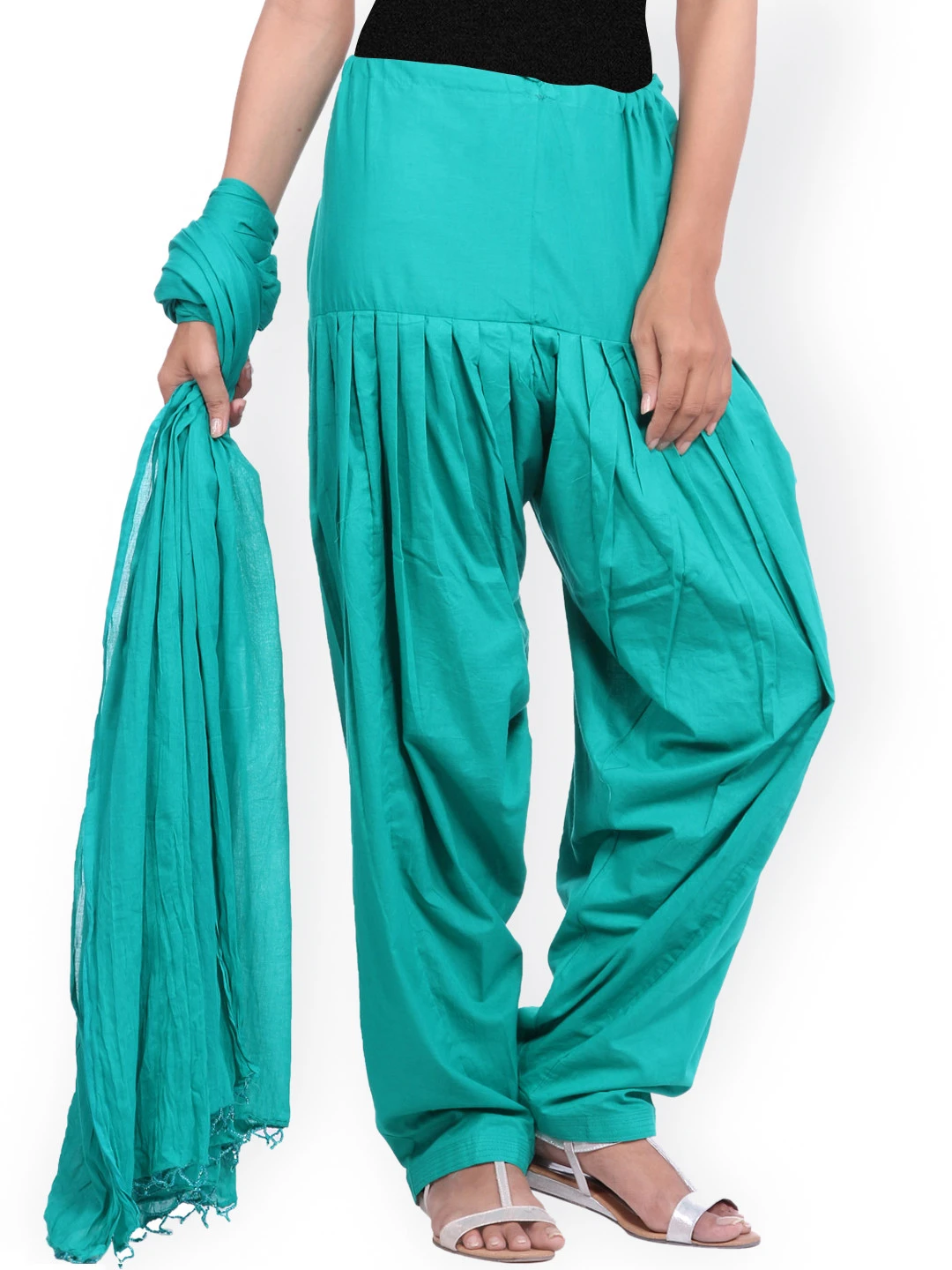 JK Sea Green Patiala & Dupatta