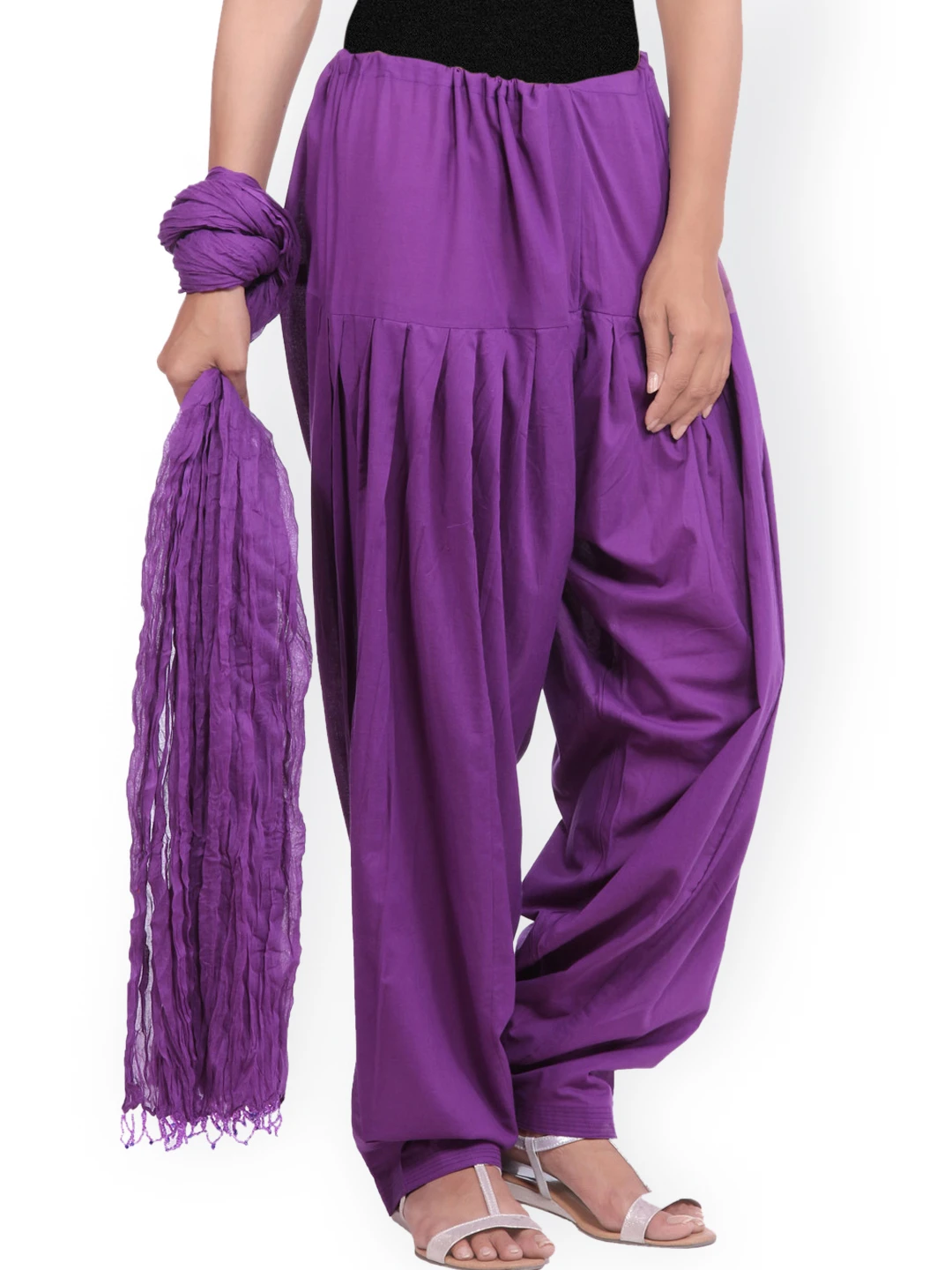 JK Purple Patiala & Dupatta