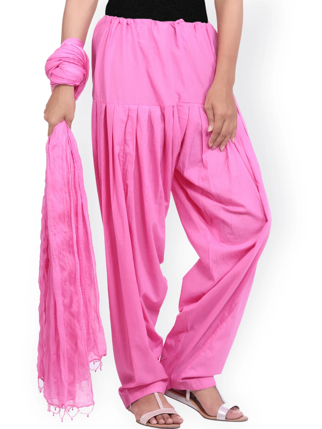 JK Pink Patiala & Dupatta