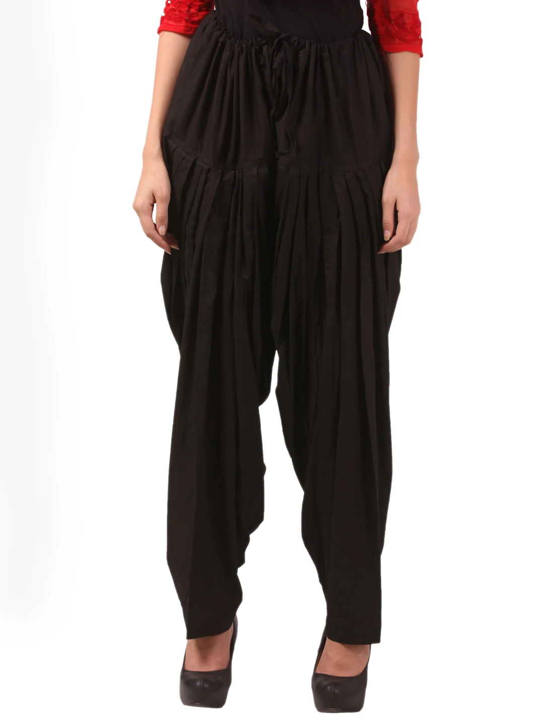 Women Black Regular Salwar - PRS009