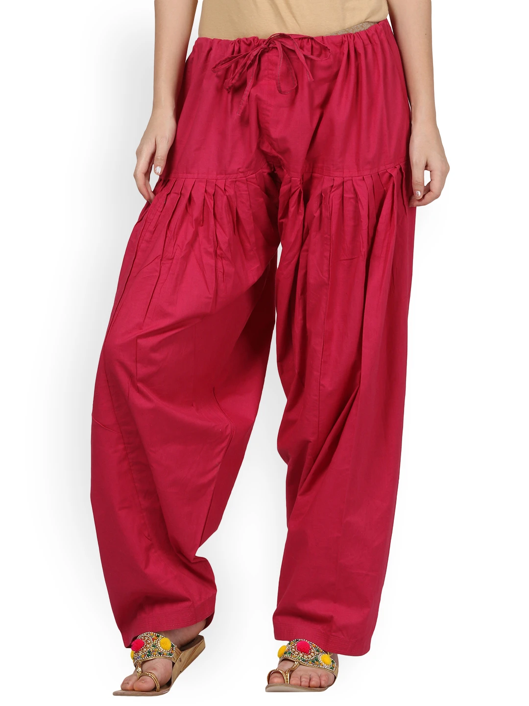 Women Magenta Solid Regular Salwar - PRS004