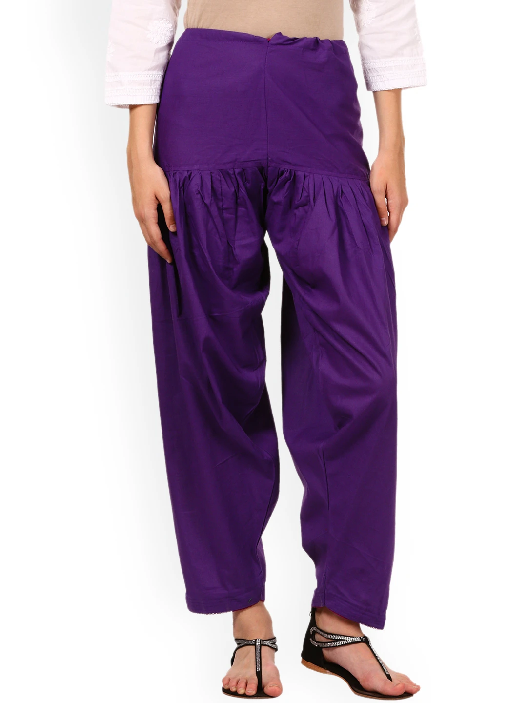 Women Purple Solid Regular-Fit Salwar - SCP-PRS015