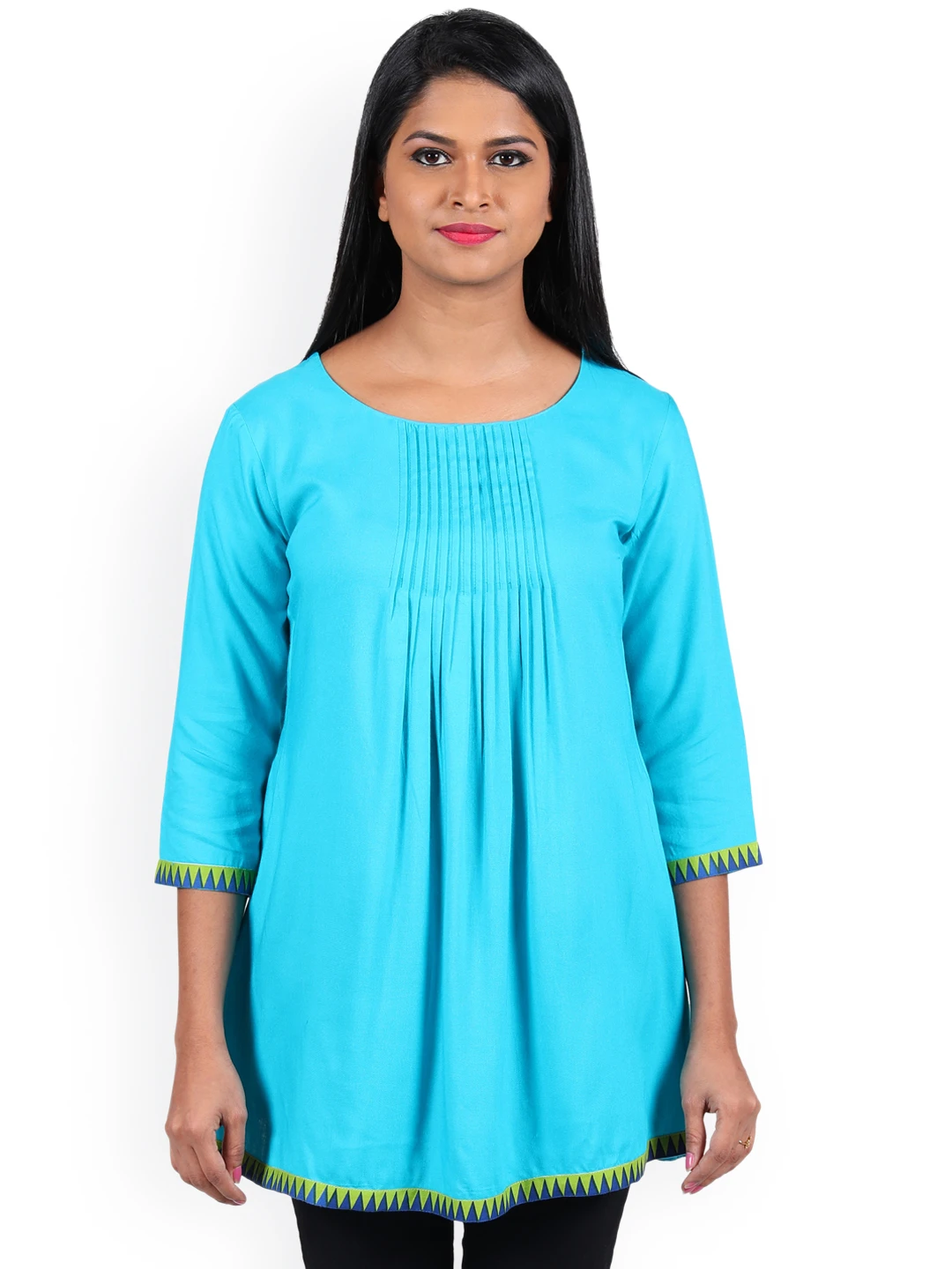 Sea Green A-Line Kurti