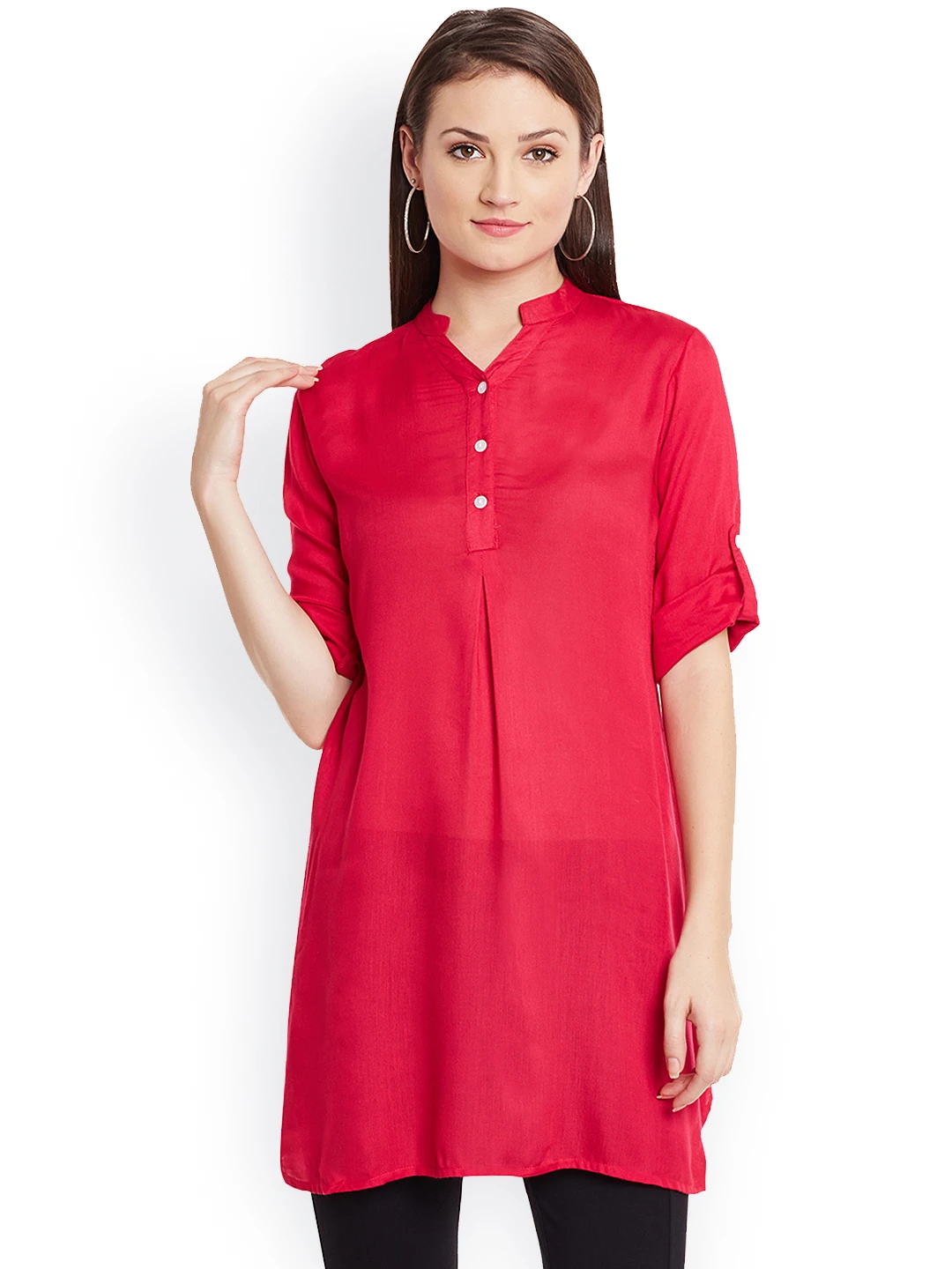 Women Red Kurta