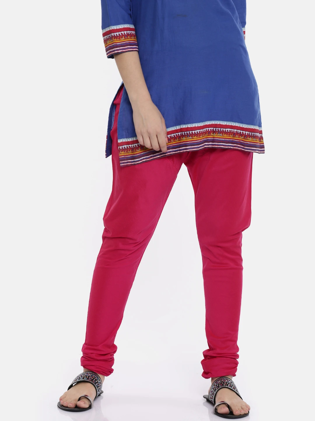 Deep Pink Coloured Churidar - CD0007