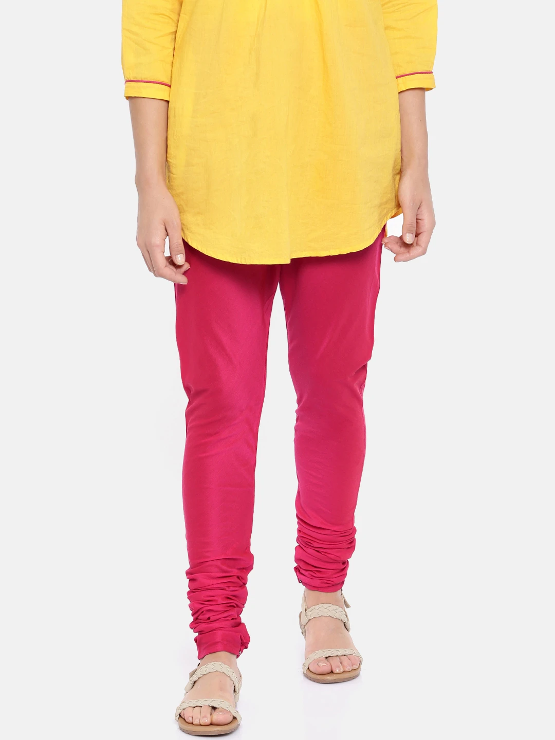 Deep Pink Coloured Churidar - CD0009