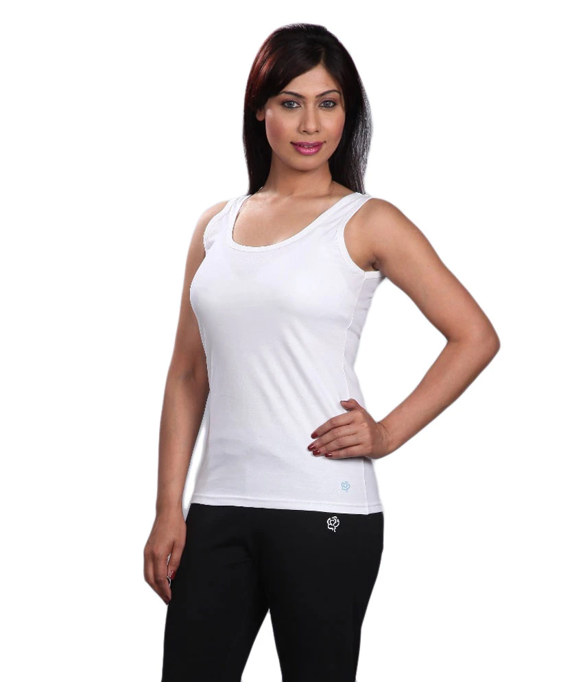 Selfcare White Camisoles