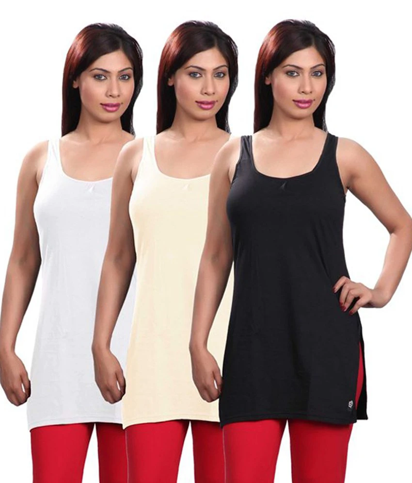 Selfcare Multi Color Camisoles Pack of 3
