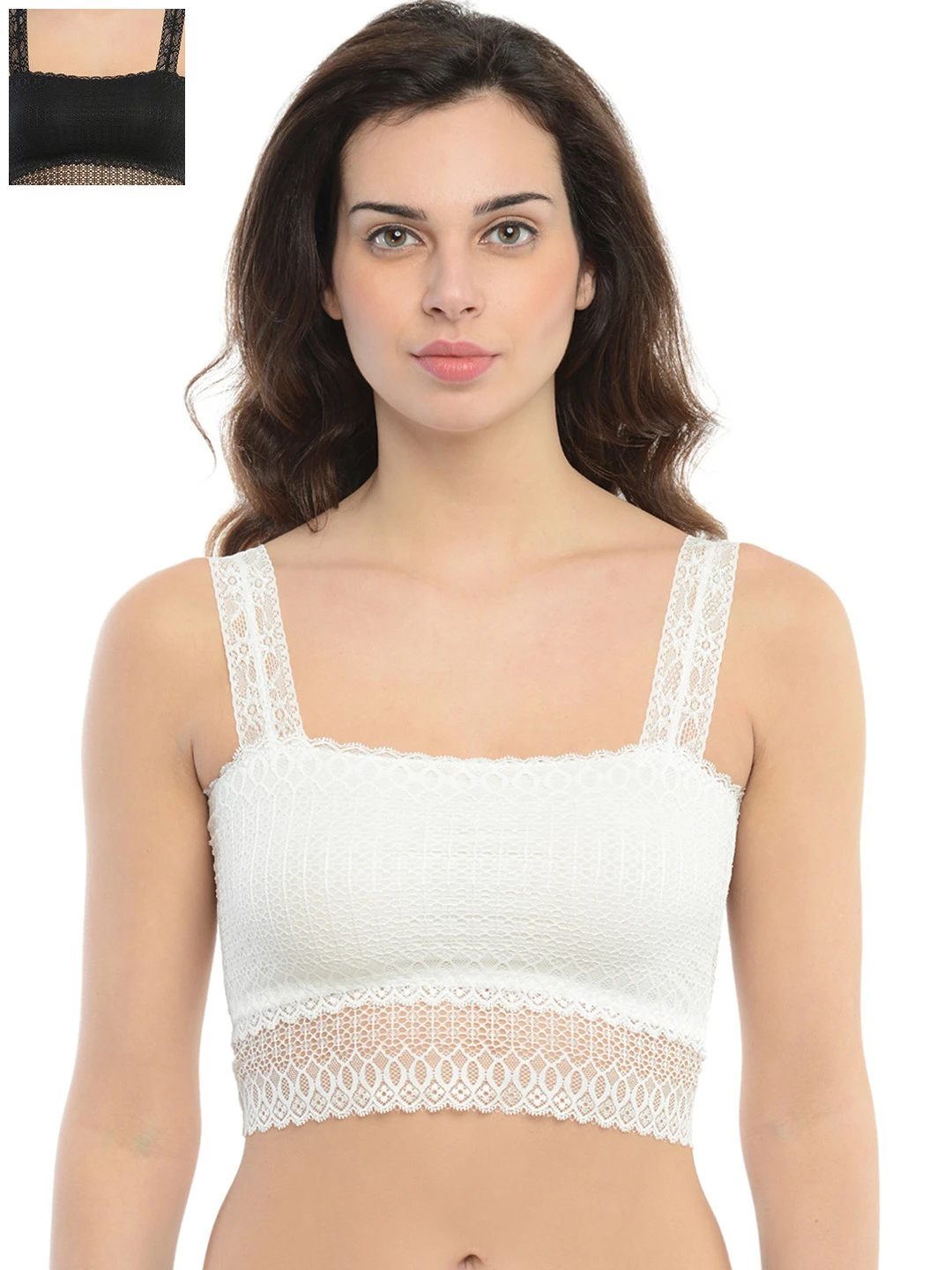 Pack of 2 Lace Crop Camisole RI-0077
