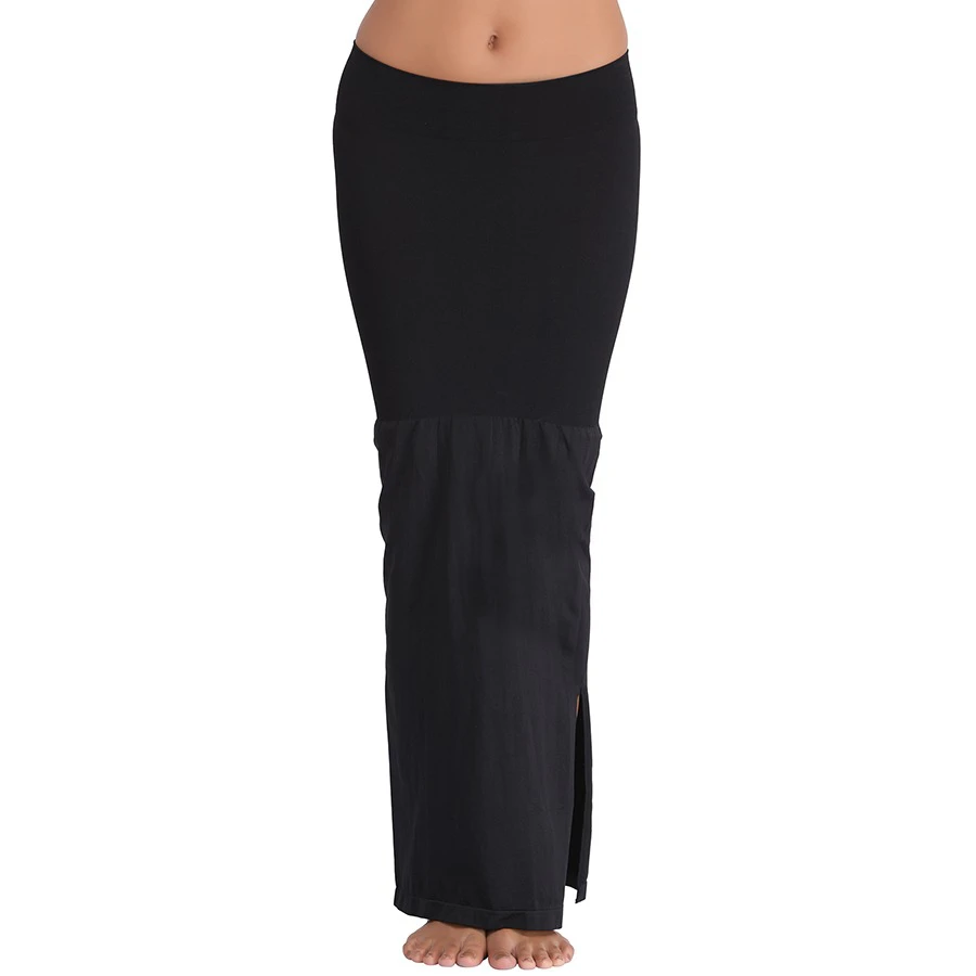 Clovia Knitted Saree Shapewear in Black