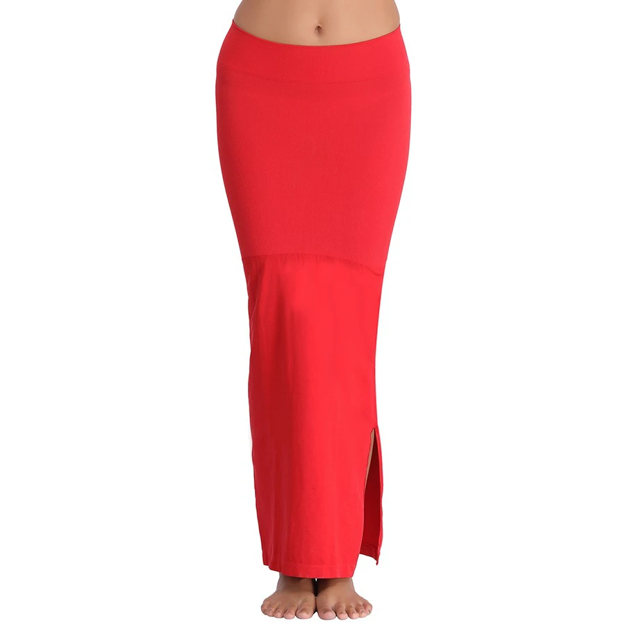 Clovia Knitted saree shapewear in red
