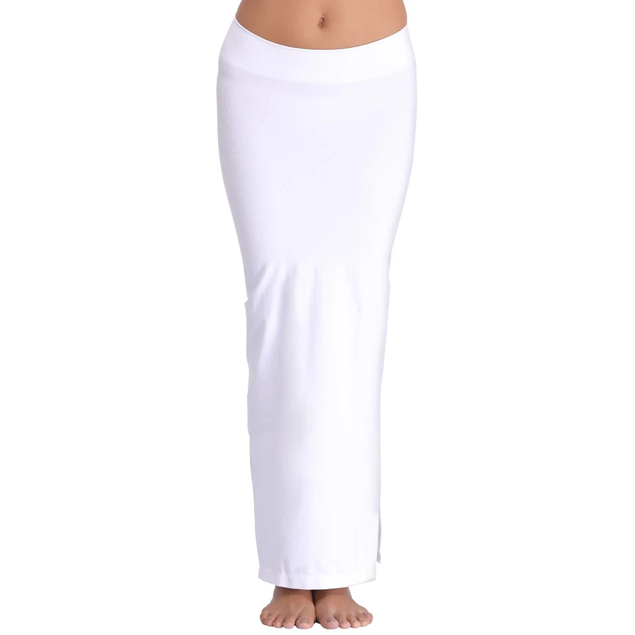 Clovia Knitted saree shapewear in white