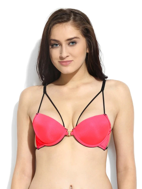 Pink Front-Open Push-Up Bra DI-528