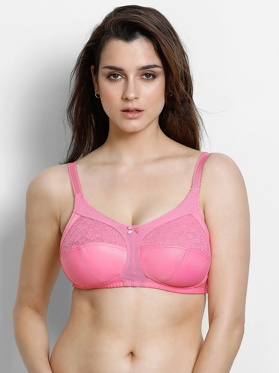 Pink Solid Non-Wired Non Padded Everyday Bra ZM010240