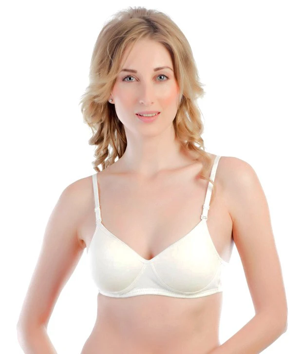 Full Coverage Off White Padded Bra