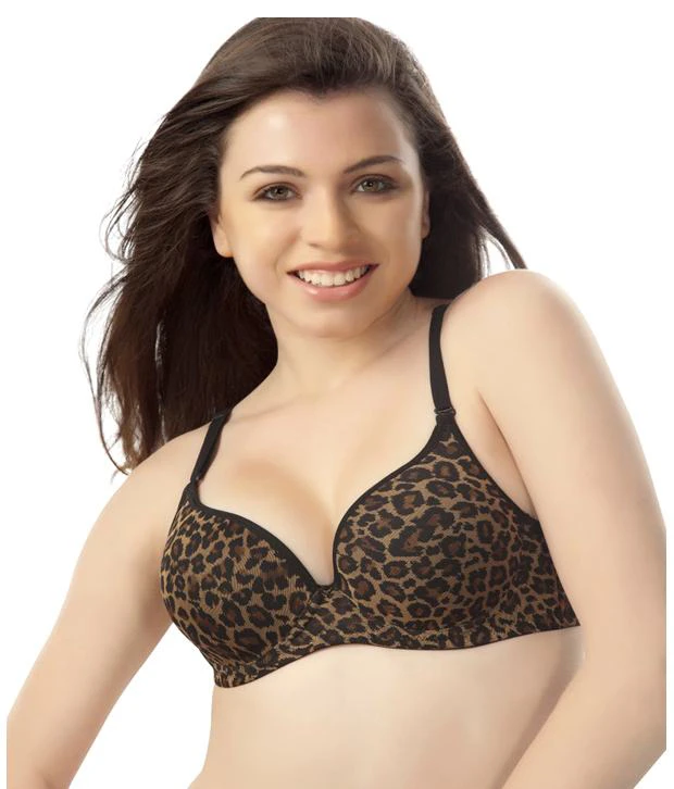 Brown Cotton Bra
