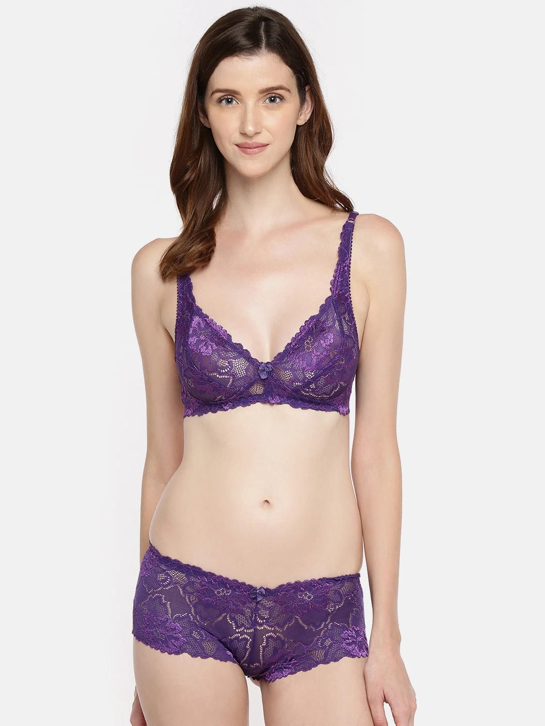 Women Purple Lingerie Set LLS-5043