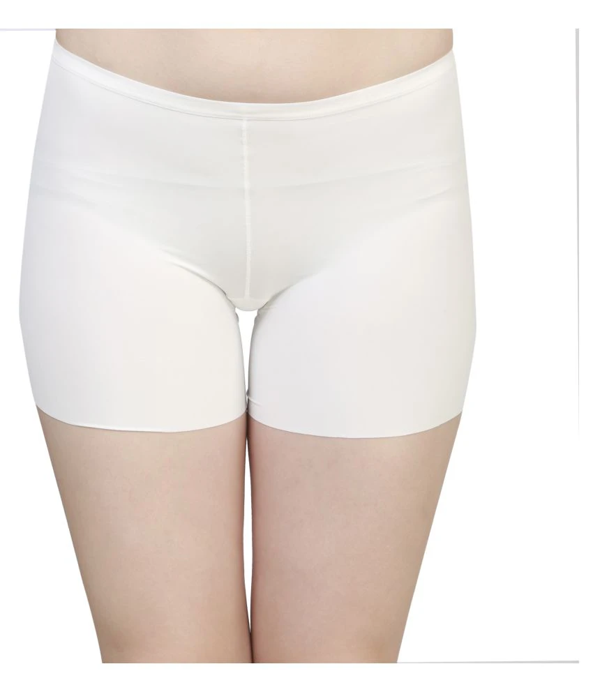 White Viscose Safety Shorts