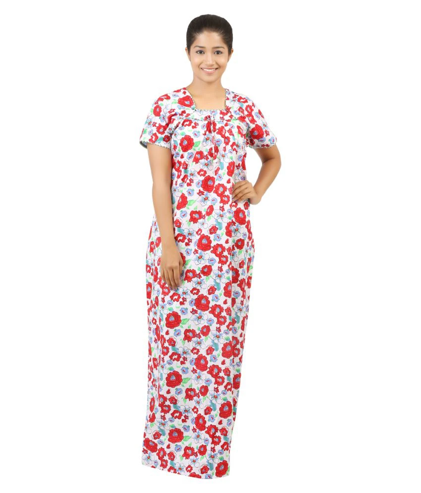 Multi Color Cotton Nighty & Night Gowns NT-A0005