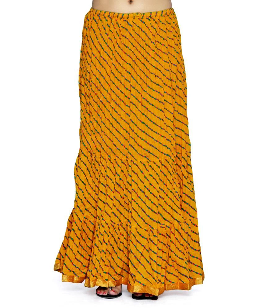 Yellow Cotton Skirts