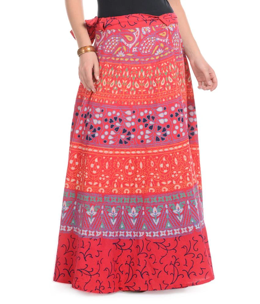Red Cotton Skirts