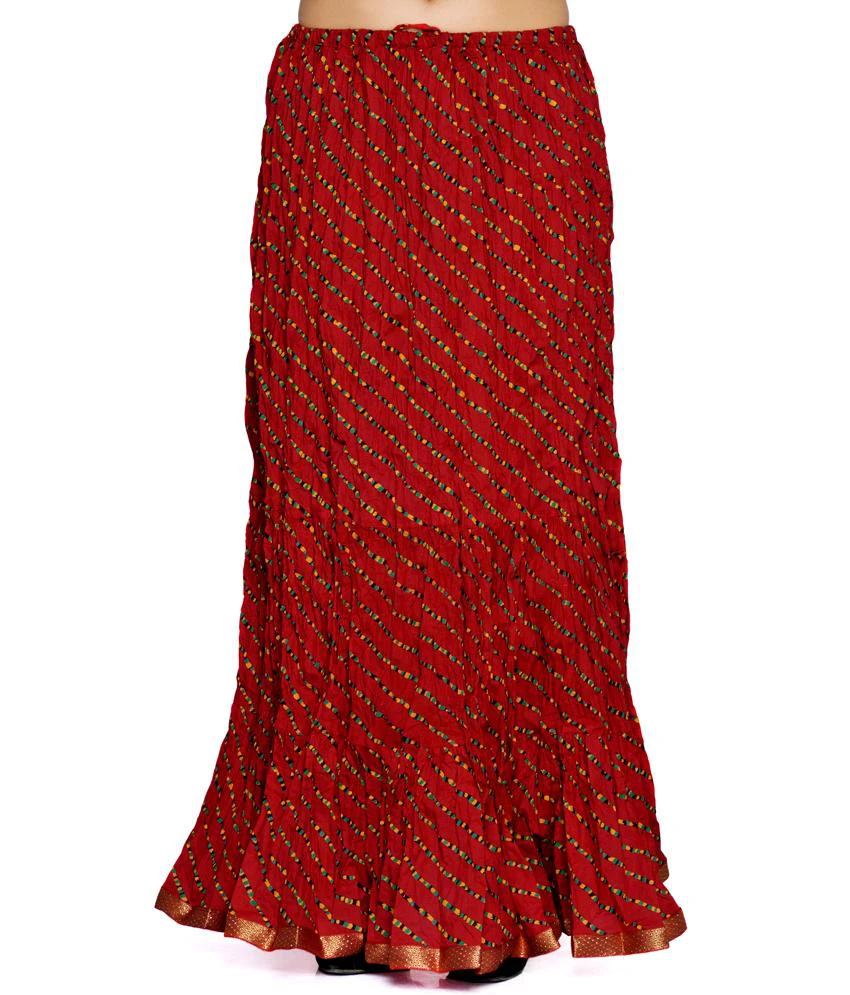 Red Cotton Skirts