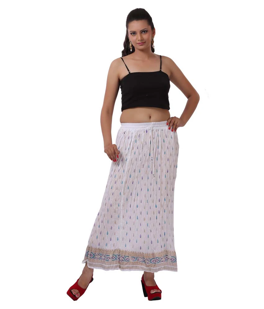 White Cotton Skirts