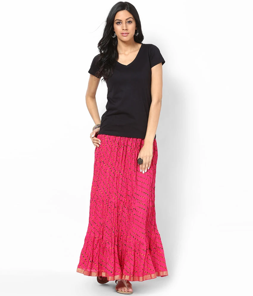 Pink Cotton Skirts