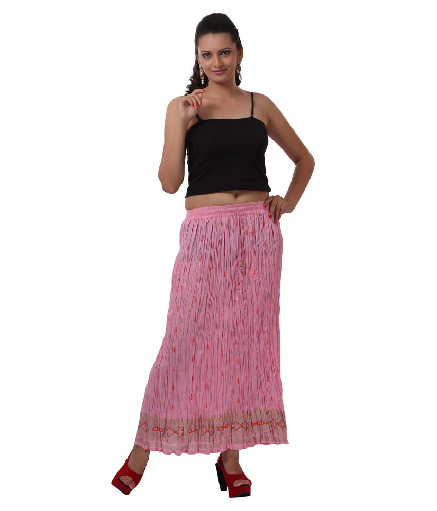Pink Cotton Skirts