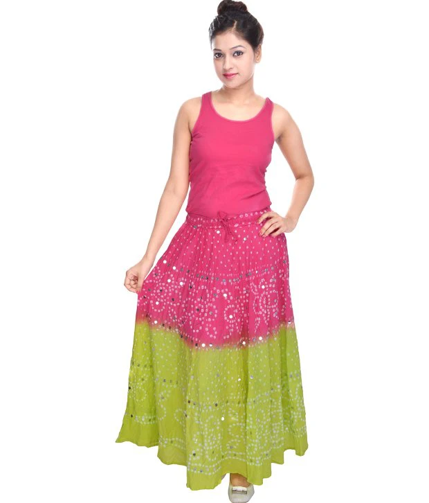 Pink Cotton Skirts