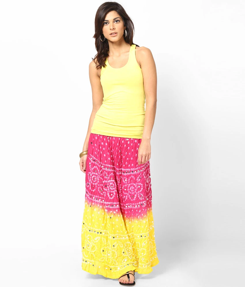 Pink Cotton Skirts