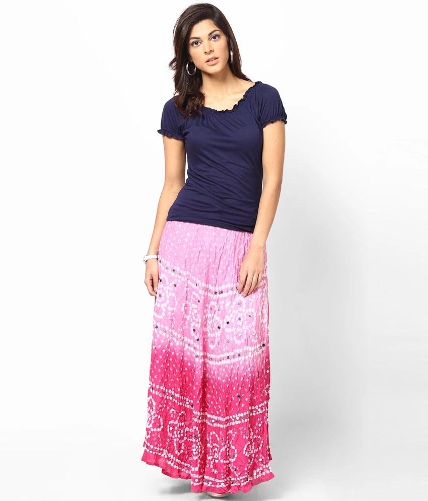 Pink Cotton Skirts