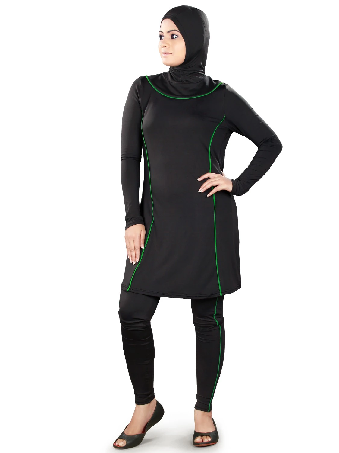 Poly Knit Burkini Swimsuit
