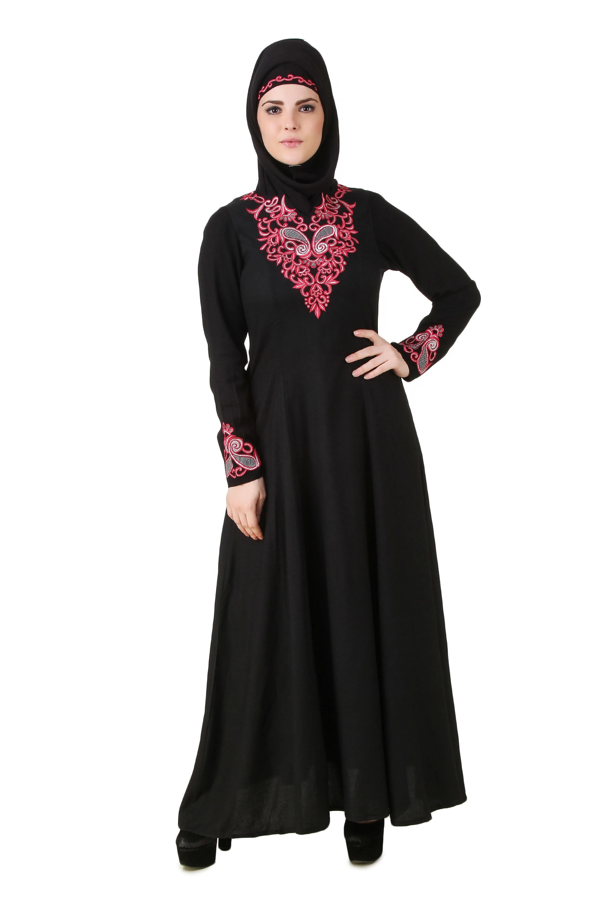 Jasmine Rayon Umbrella Cut Design Burqa