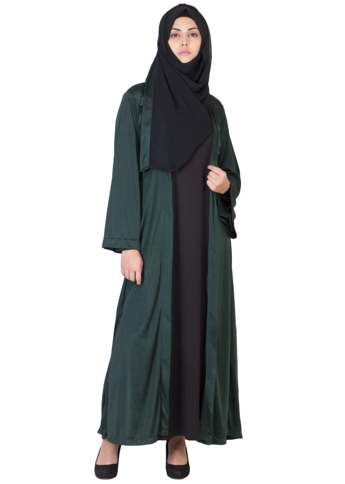 Green Kimono Abaya