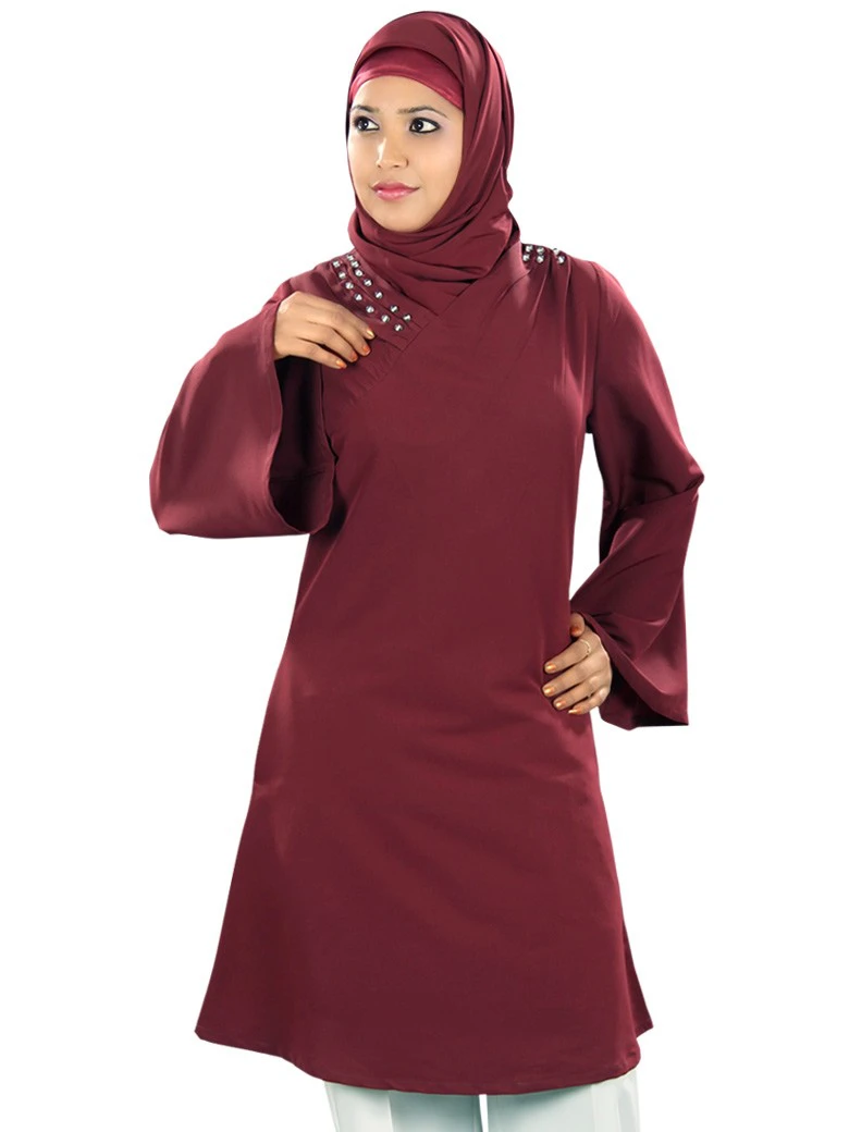 Kashibo V-neck A-line tunic