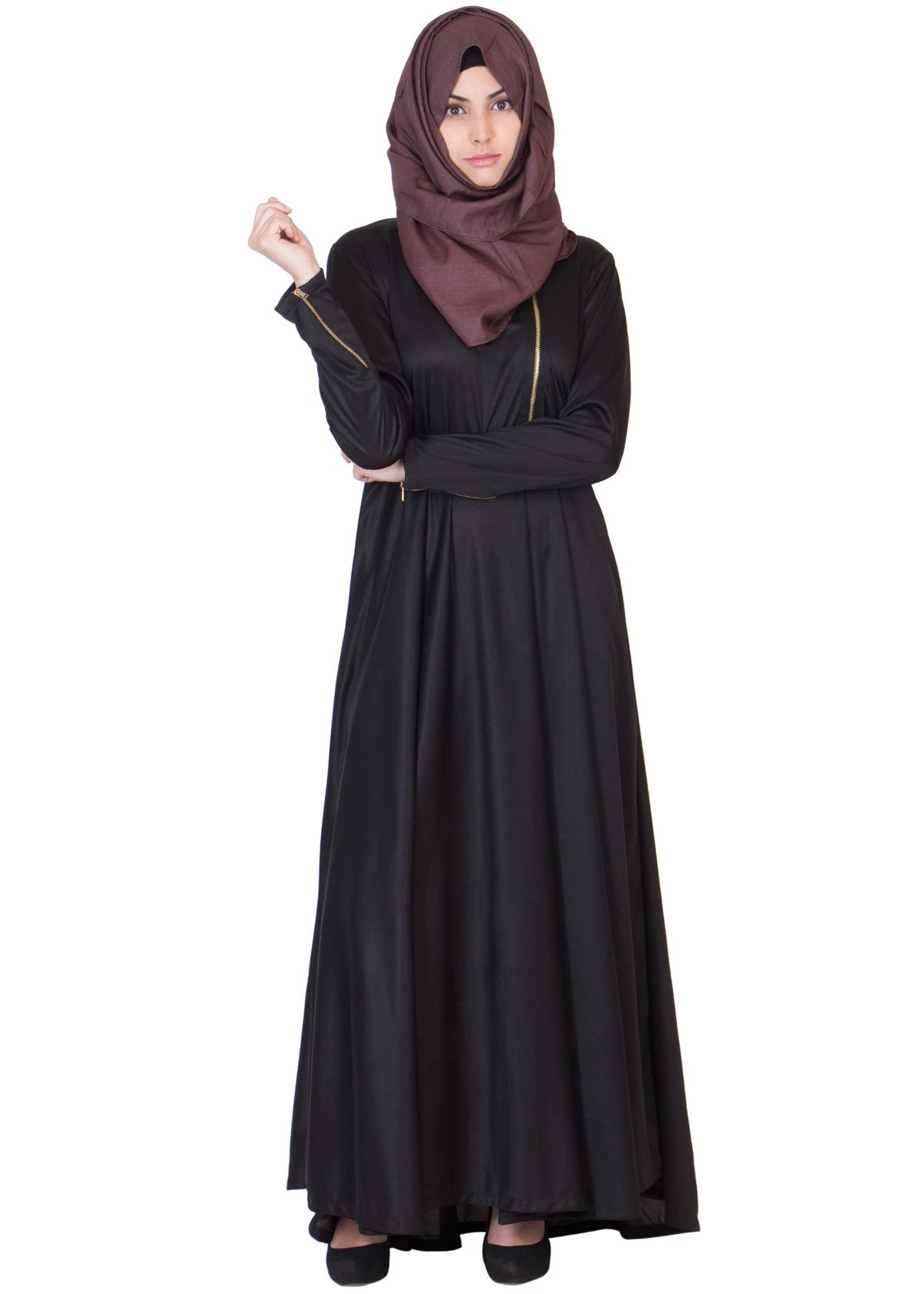 Golden Chain Full Flair Abaya