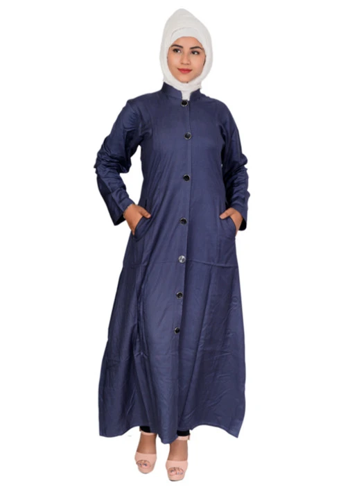 Double Layered Decent Dual Colour Abaya