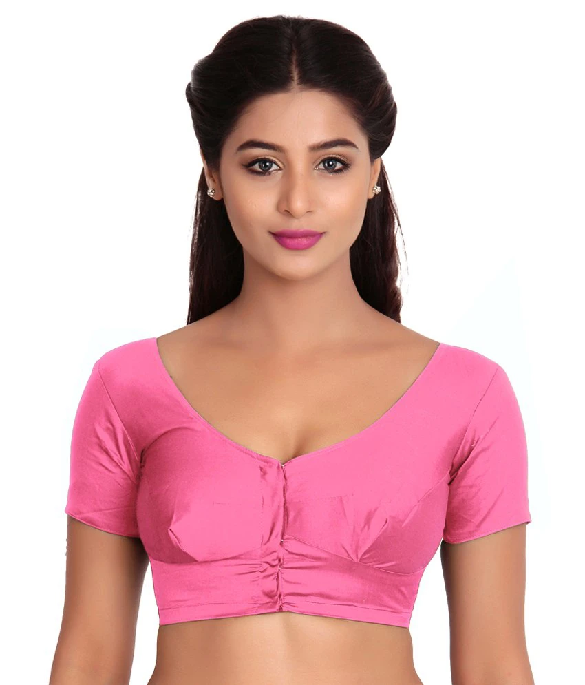 Parvin Pink Silk Blouses