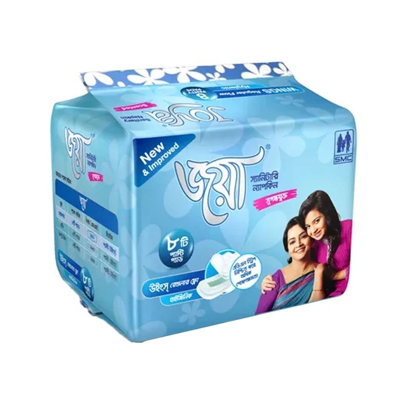 Joya Sanitary Napkin Regular Flow 8 Pads - Wings System
