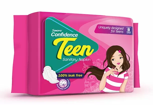 Senora Confidence Teen Sanitary Napkin 8 Pads