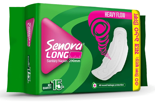 Senora Long Sanitary Napkin Panty System - 15 Pads
