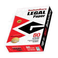 Bashundhara 80 Gsm Legal Size Paper - 500 Sheets